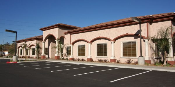 New Vacant Retail Building and Parking Lot